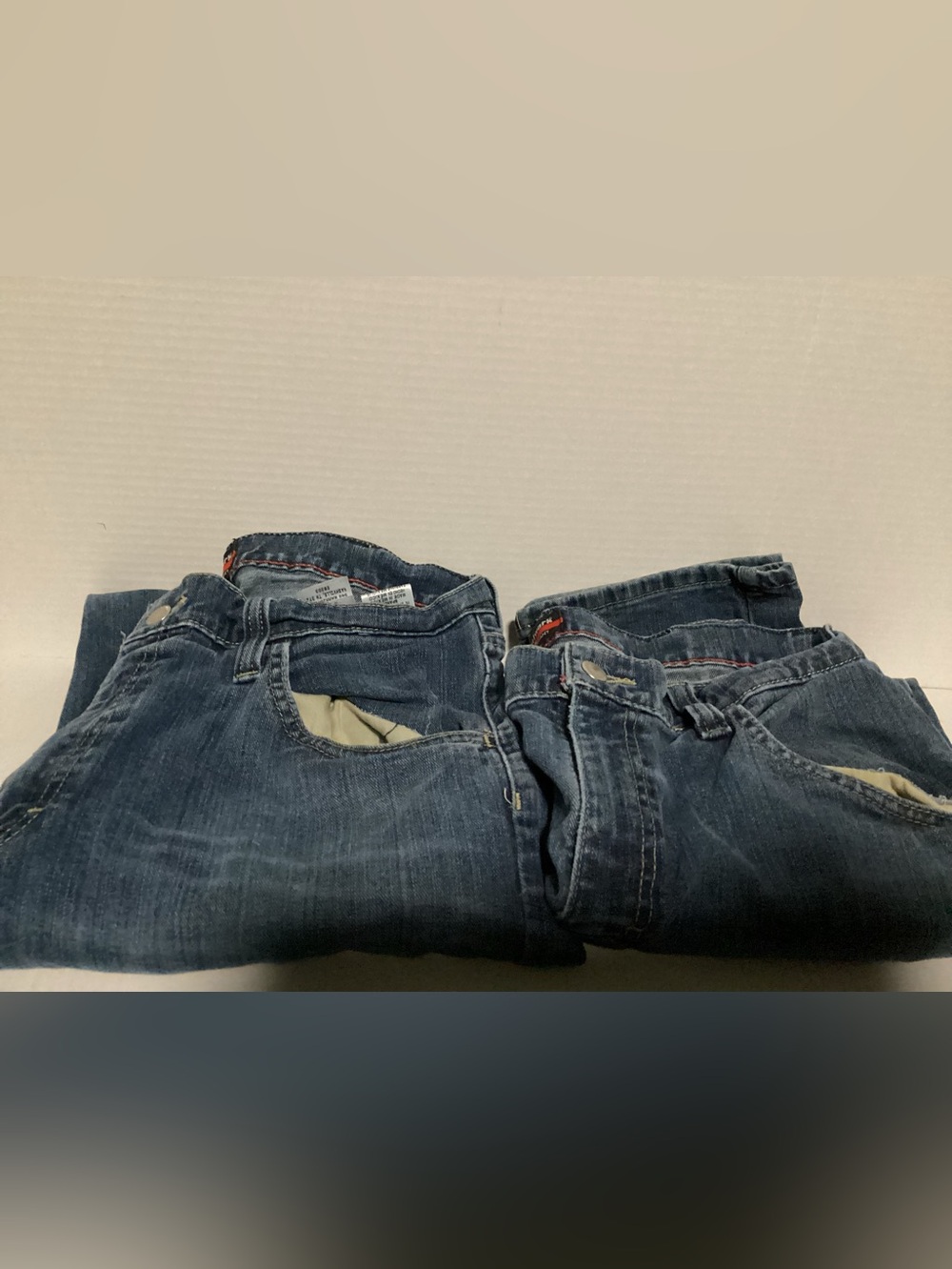 Men's Bootcut Jeans in Dark Blue Denim